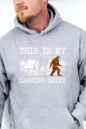 Bigfoot Campfire Sasquatch Camping Hoodie