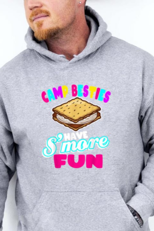 Camp Besties Best Friend Summer Camping Hoodie