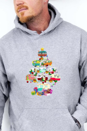 Camper Christmas Tree Hoodie