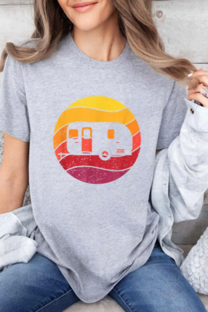 Camping Retro Style T-Shirt
