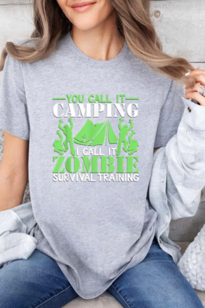 Camping Zombie Survival T-Shirt