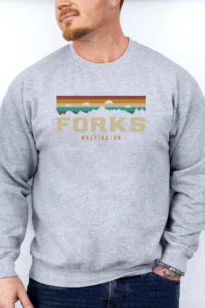 Forks Vintage Camping Washington Retro Sweatshirt