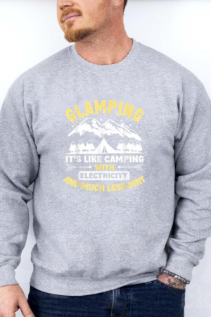 Glamping Definition Glamper Camping Sweatshirt