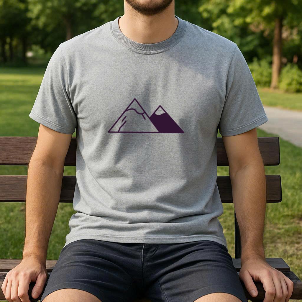 Alps Mountains Stroke T-Shirt - Image 4