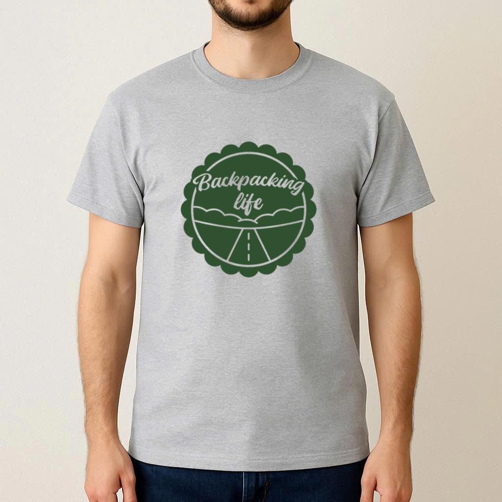 Backpacking Life Road Badge T-Shirt - Image 3