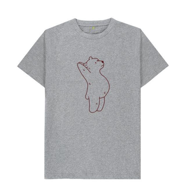 Bear Yoga Extended Mountain Pose Stroke T-Shirt