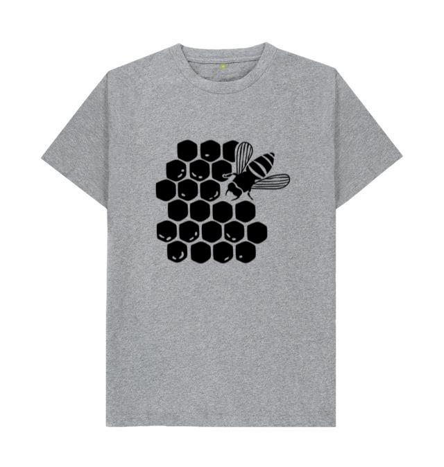 Bee Hive And Bee Element Cut Out T-Shirt