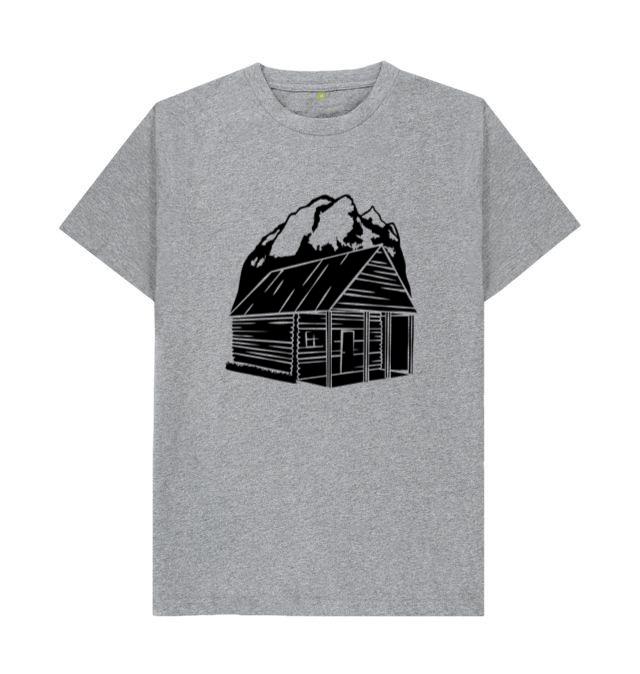 Cabin In The Mountain Silhouette T-Shirt