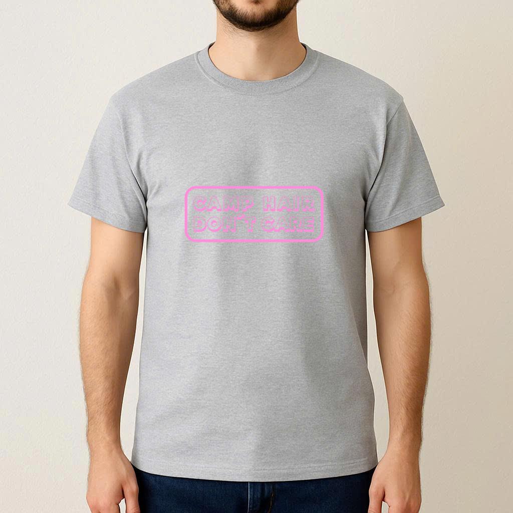Camp Hair Quote Badge T-Shirt - Image 3