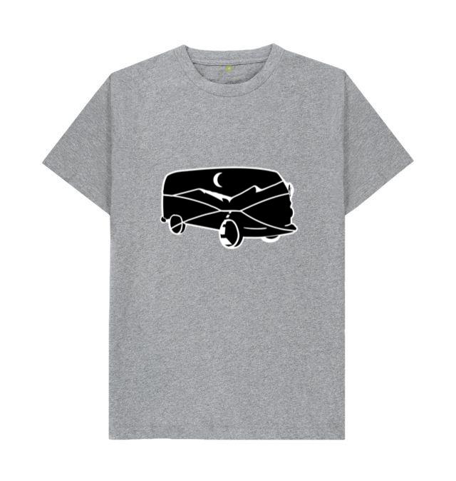 Camper Van Mountain Road Cut Out T-Shirt