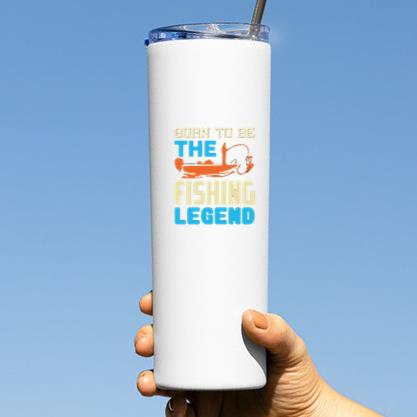 fishing quote awesome tshirt design Tumbler - Image 3