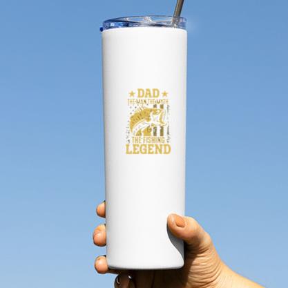 fishing quote dad man myth Tumbler - Image 3