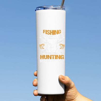 Fishing Solves Most Of My Problems Deer Tumbler - Image 3