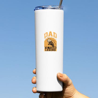 fishing vector awesome tshirt design Tumbler - Image 3