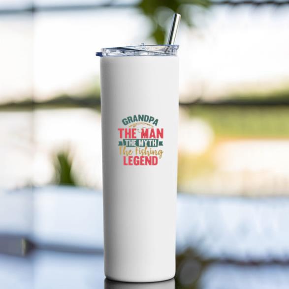 grandma man myth fishing legend Tumbler - Image 4