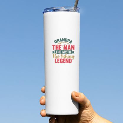 grandma man myth fishing legend Tumbler - Image 3