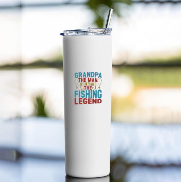 grandpa man myth fishing legend Tumbler - Image 4