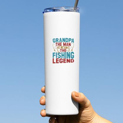 grandpa man myth fishing legend Tumbler - Image 3