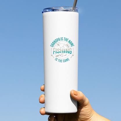 grandpa my name fishing game Tumbler - Image 3