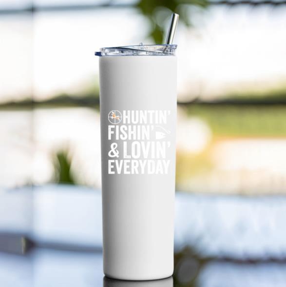 Hunting Fishing Loving Every Day Tumbler - Image 4