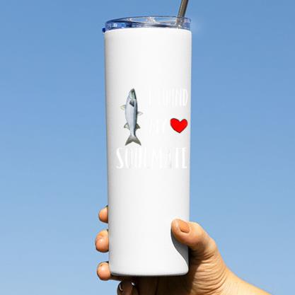 I Found My Soulmate Mullet Fish Tumbler - Image 3