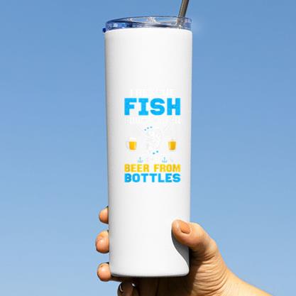 I Rescue Fish From Water And Beer From Bottle Tumbler - Image 3