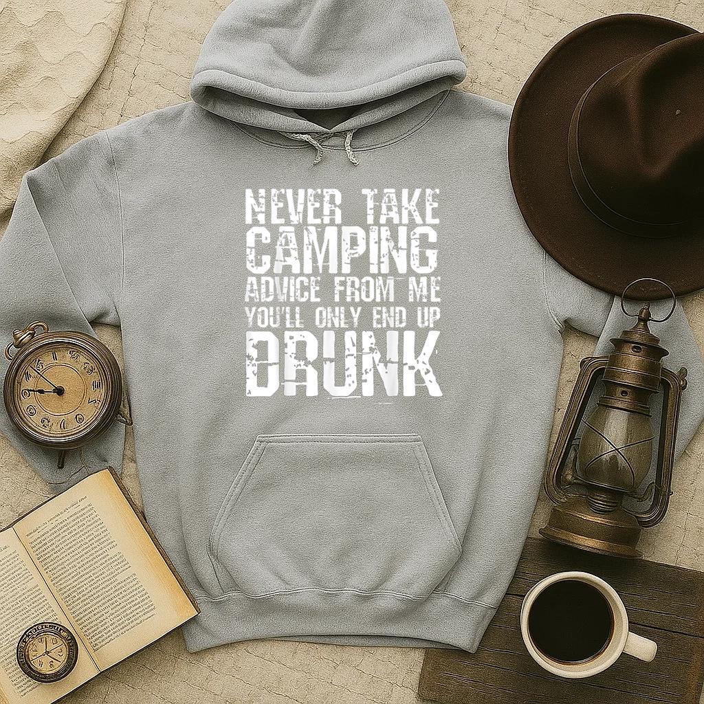 Never Take Camping Advice From Me Hoodie - Image 4