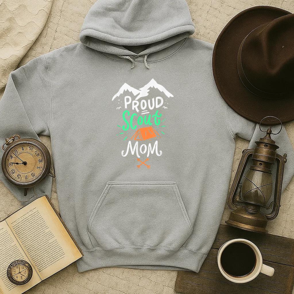 Proud Scout Mom Camping Hoodie - Image 4