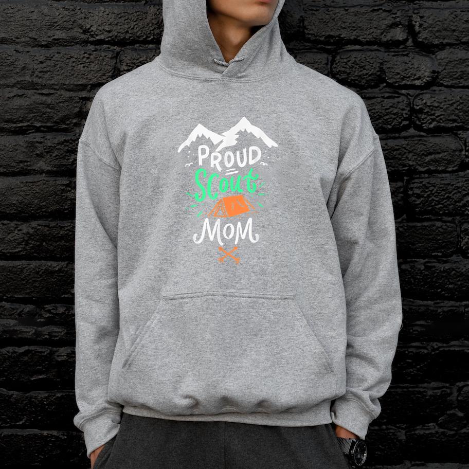 Proud Scout Mom Camping Hoodie - Image 3