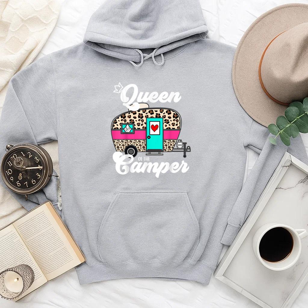 Queen Of The Camper RV Leopard Cheetah Hoodie