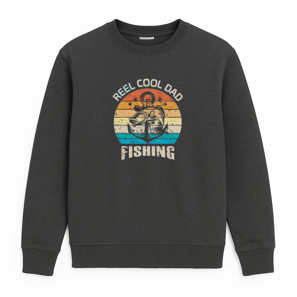 reel cool dad fishing tshirt Sweatshirt