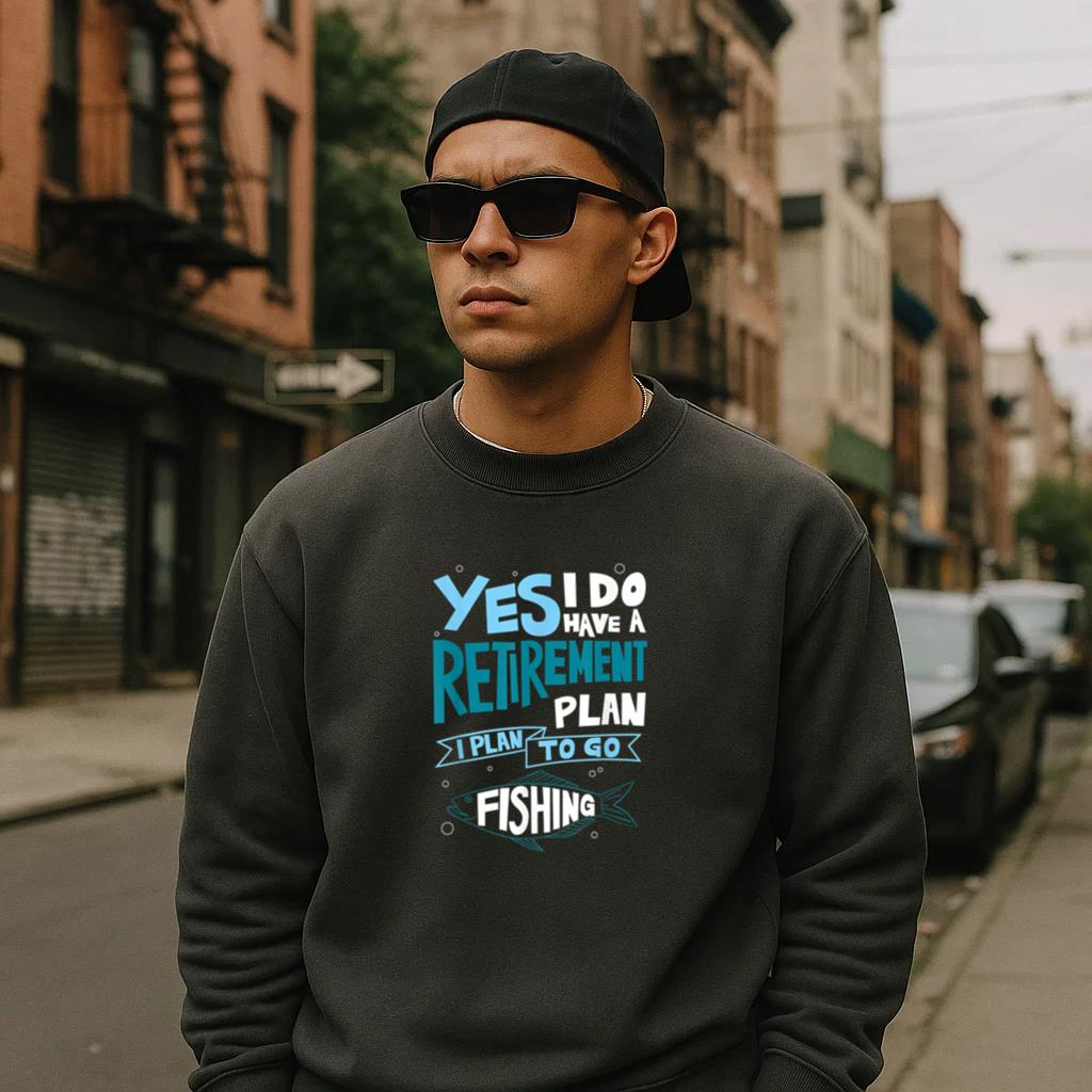 Retirement Plan To Go Fishing Sweatshirt - Image 2