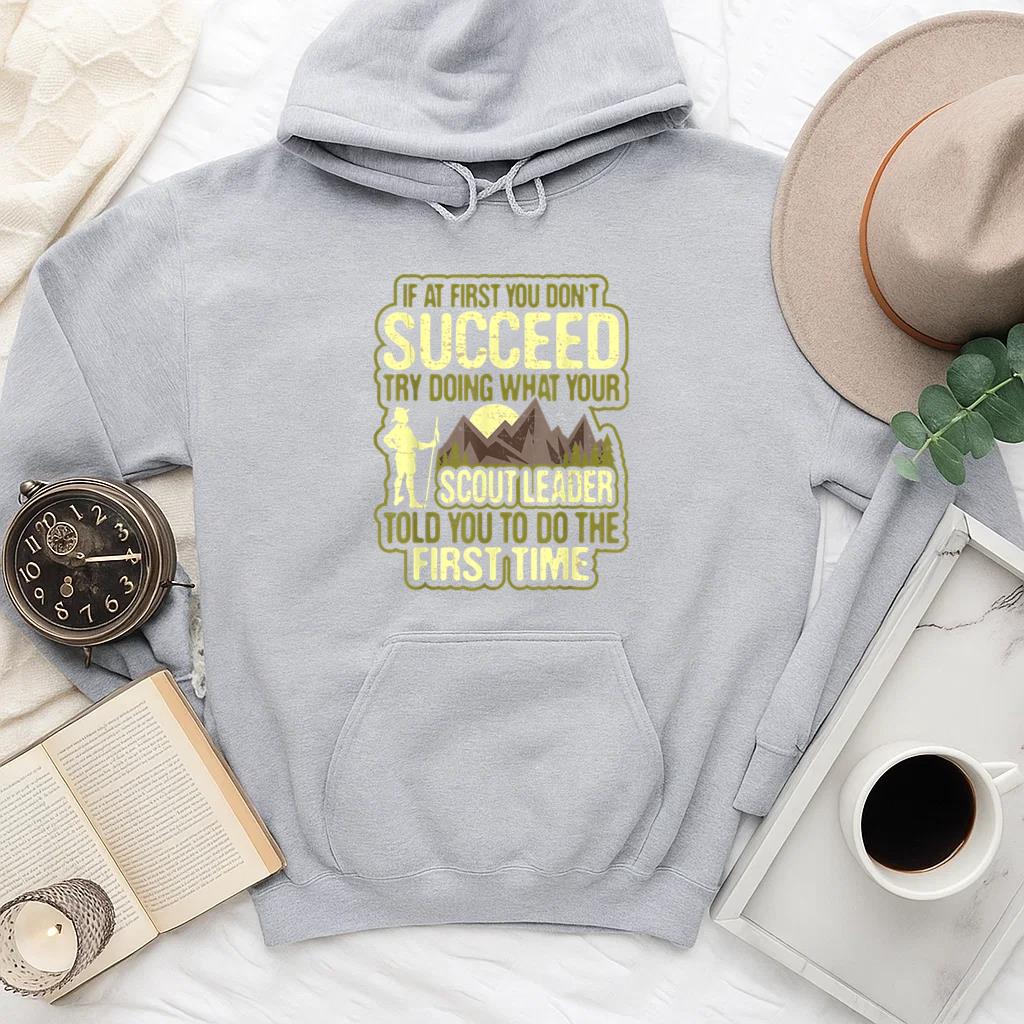 Scout Leader Camping Boy Hiking Hoodie