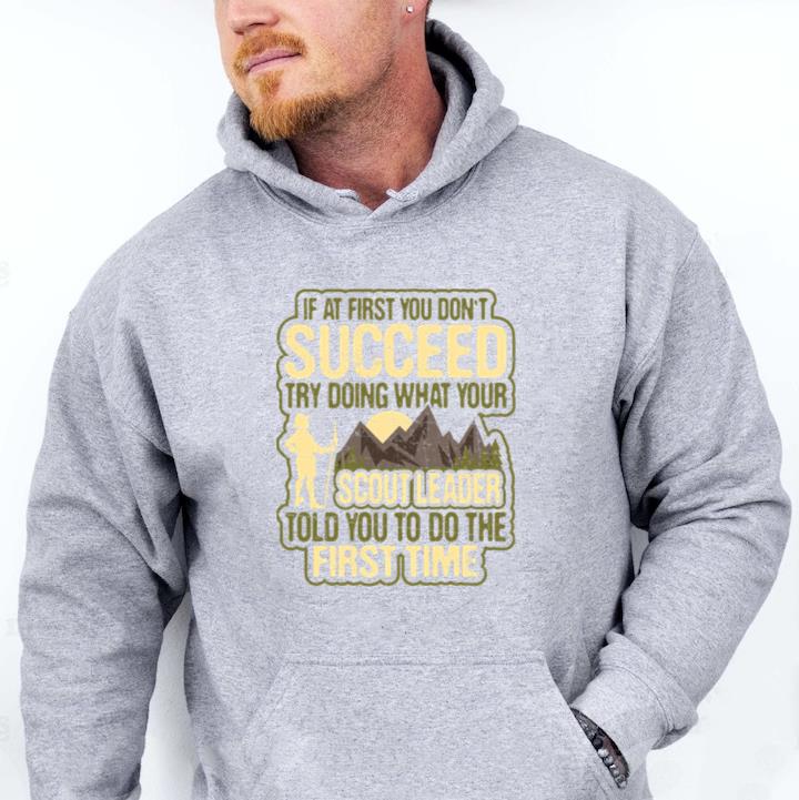 Scout Leader Cub Camping Hoodie - Image 2