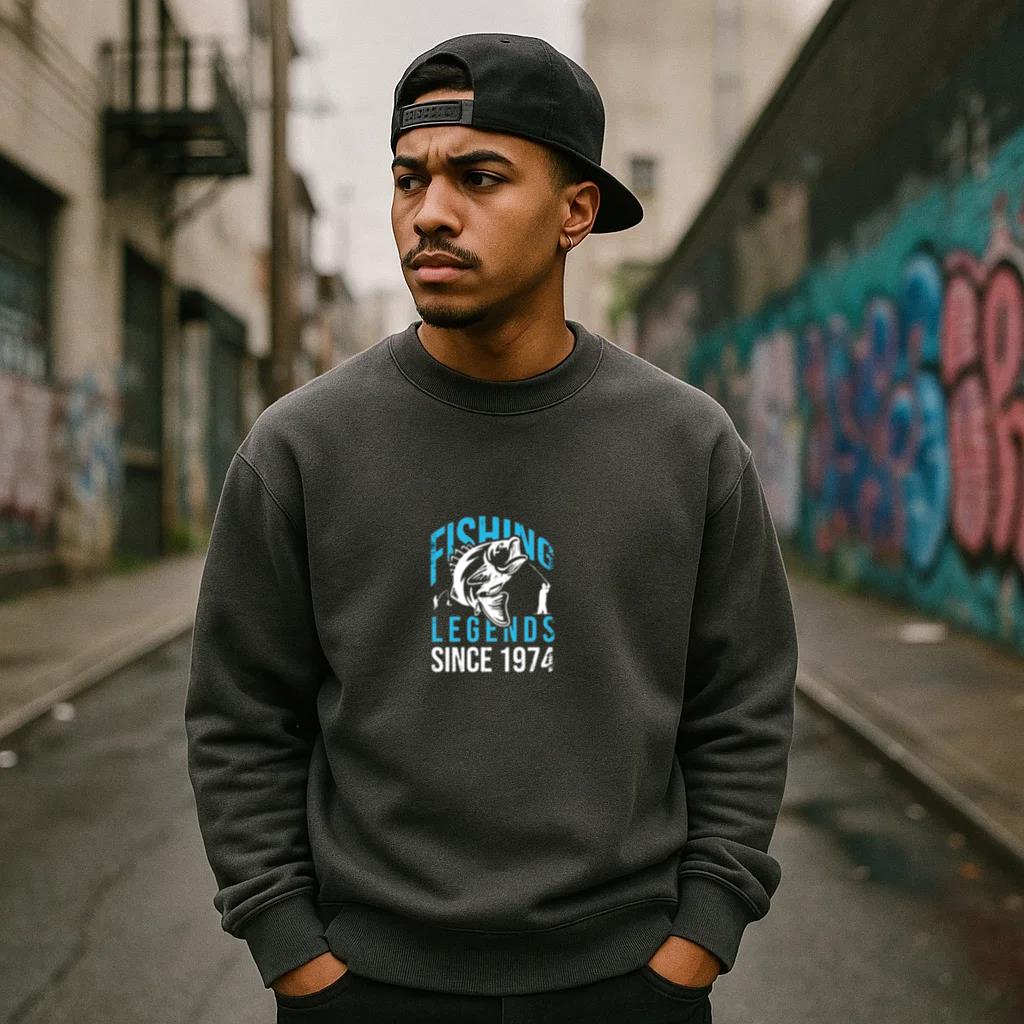 since fishing legends tshirt Sweatshirt - Image 4