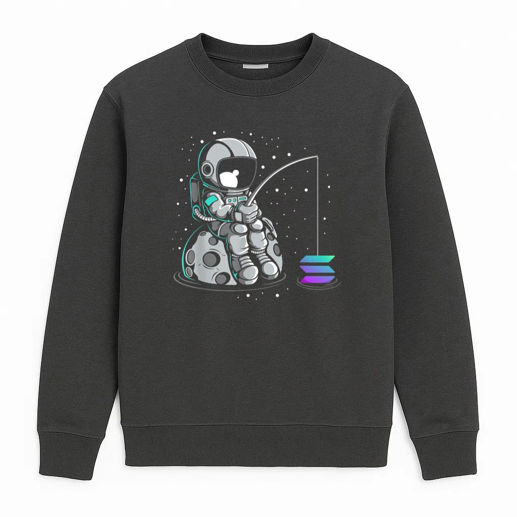 Solana Fishing Crypto Bullrun Sweatshirt