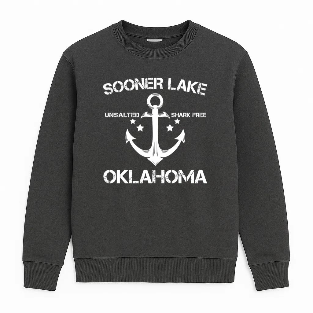 Sooner Lake Oklahoma Fishing Camping Sweatshirt