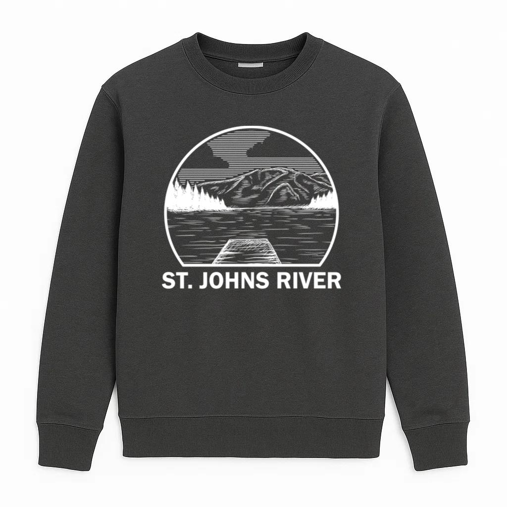 St Johns River Fishing Camping Sweatshirt