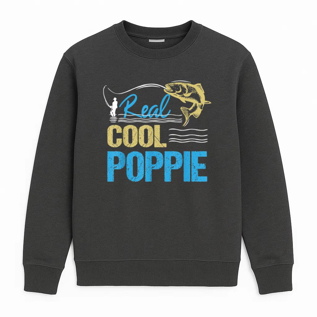 Vintage Reel Cool Poppie Fishing Sweatshirt