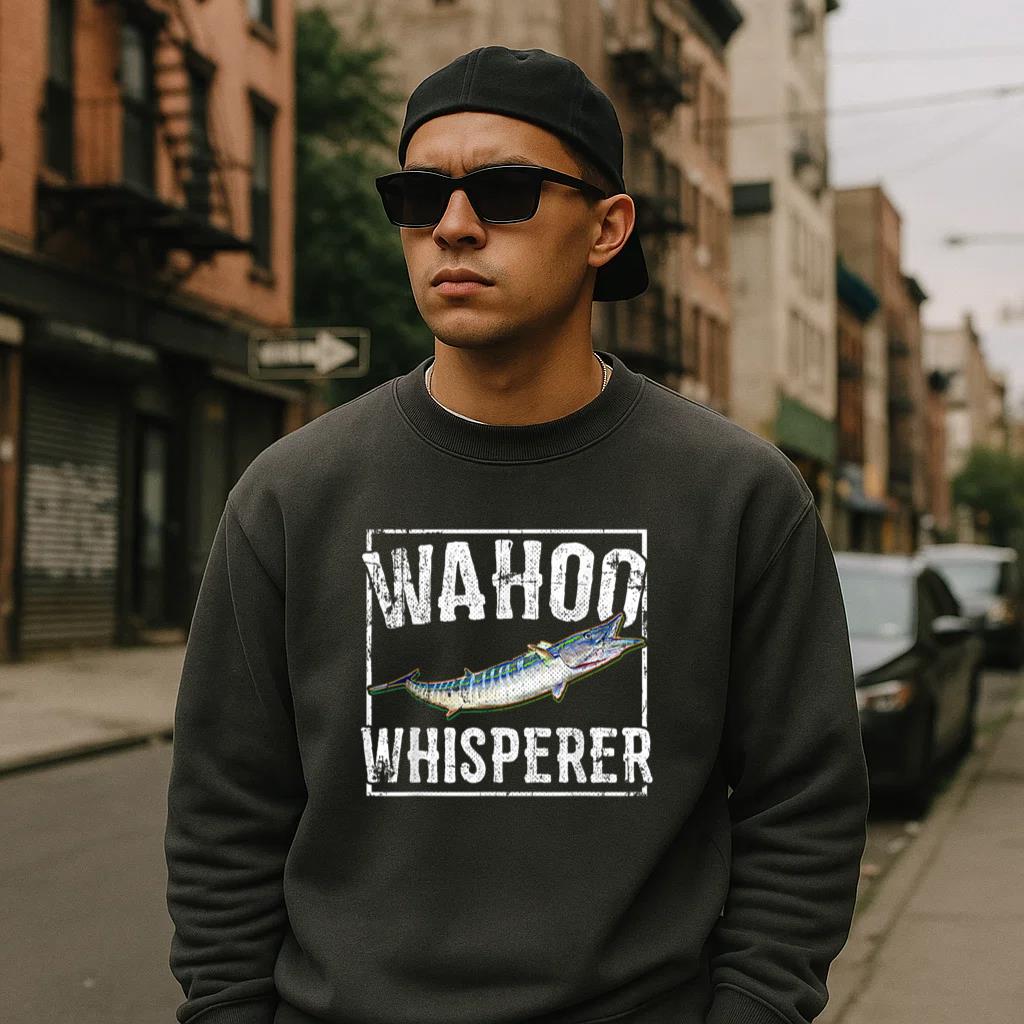 Wahoo Whisperer Deep Sea Fishing Sweatshirt - Image 2