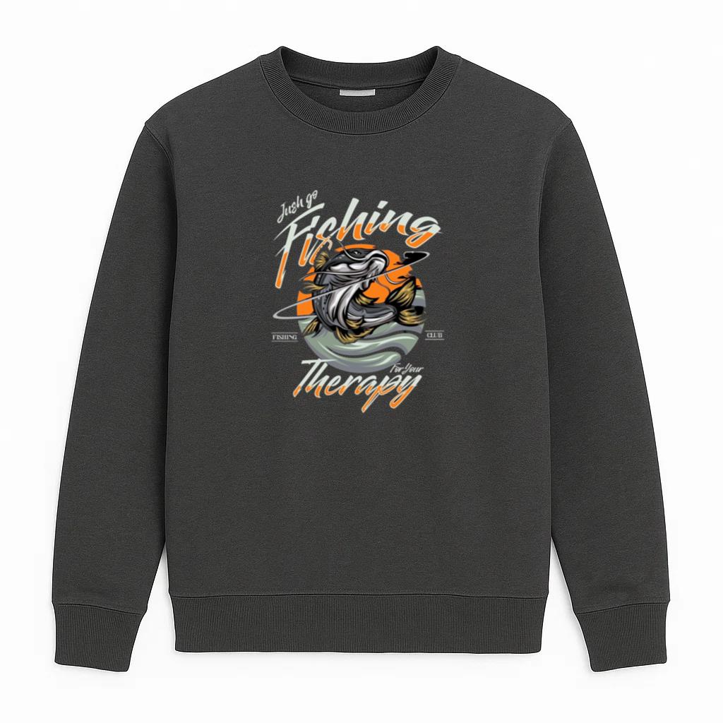 Woman Joyful Vintage Fishing Sweatshirt