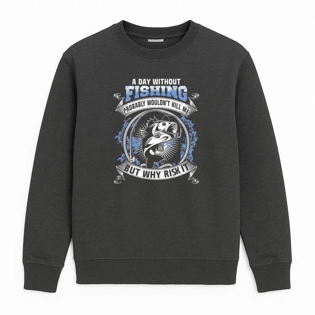 Woman Relaxed Vintage Fishing Sweatshirt